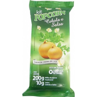 KIT Popcorn sabor Cebola e Salsa - Pipoca Tradicional Salgada
