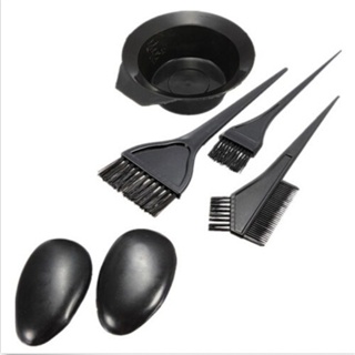 5pcs/set Hairdressing Brushes Bowl Salon Comb Tintura De Para Salão De Cabeleireiro Kit De Ferramentas Úteis Modelagem De Bricolagem em Oferta na Shopee