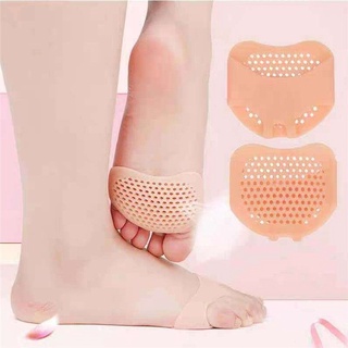 2 Pçs(1par) Palmilhas Antepé Forefoot Insoles Silicone Gel Padded Forefoot Insoles
