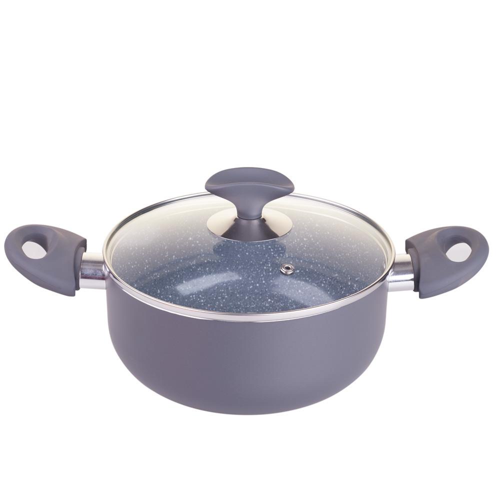 Caçarola 20cm Cerâmica Casa do Chef Lumina Cinza