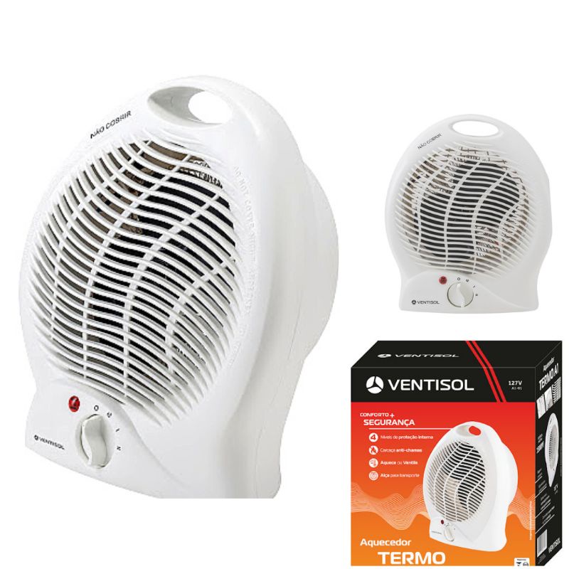 Aquecedor Elétrico A1 Portátil Branco Ventisol