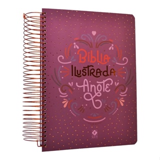 Bíblia Anote ilustrada Feminina NVT Premium Rosa Brilhante em Oferta na Shopee