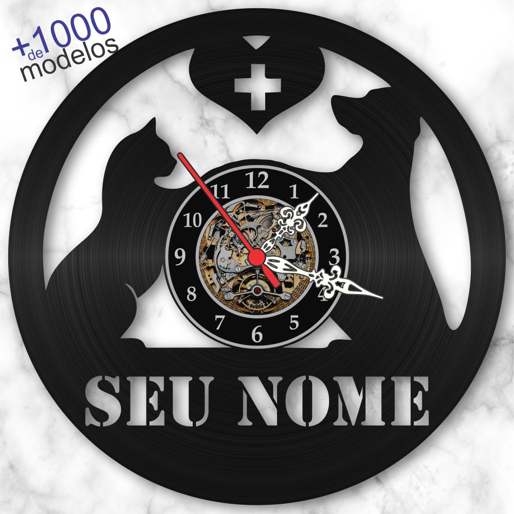 Relógio Personalizado Animais Estimação Veterinária Vinil Lp em Oferta na Shopee