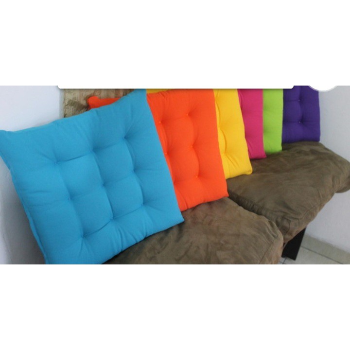Kit 4 Almofadas Futon Para Cadeira Cores Diversas BeeCost