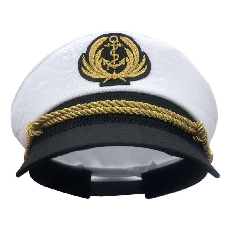 ELE Iate Capitão Chapéu Da Marinha Ajustável Marinheiro Traje Masculino Barco Para Adulto Criança Das Mulheres Dos Homen