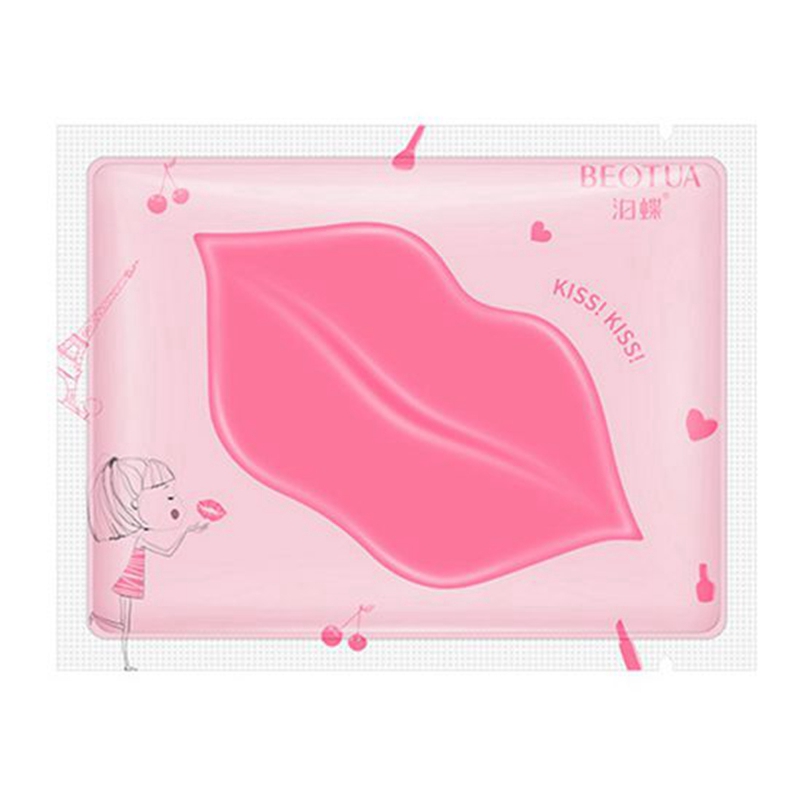 Máscara de Lábios em Gel com Colágeno para Hidratação/Redução de Manchas/Remoção de Linhas com