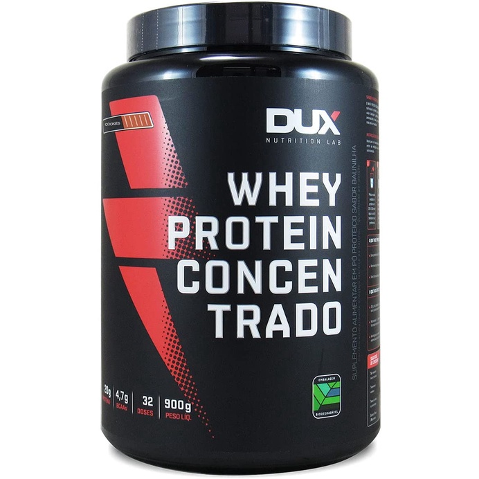 Whey Protein Concentrado Cookies Pote 900g - Dux Nutrition
