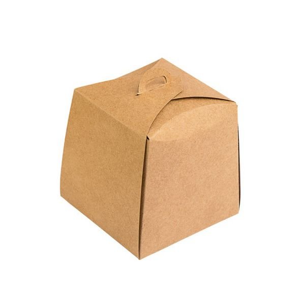 Caixa Bolo e Panetone Kraft 100g 10x10x10 com 10 un Assk Rizzo Confeitaria
