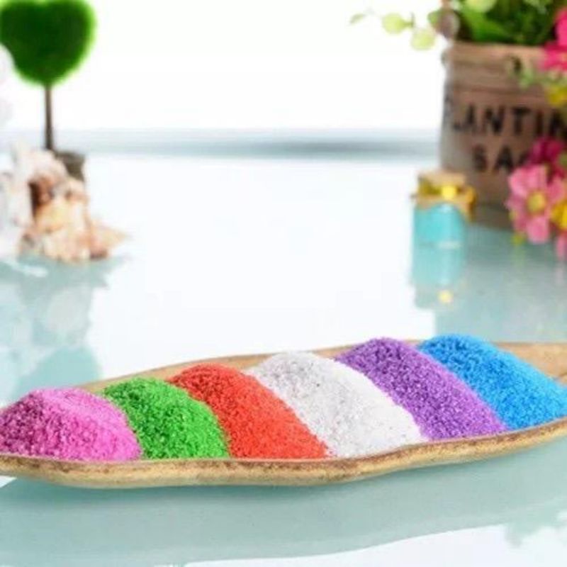 Areia Colorida Decoração Arranjos Artesenato Aquário 950g