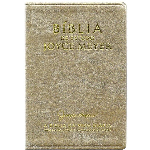 Bíblia de Estudo | Joyce Meyer | NVI | Letra Média | Dourada em Oferta na Shopee