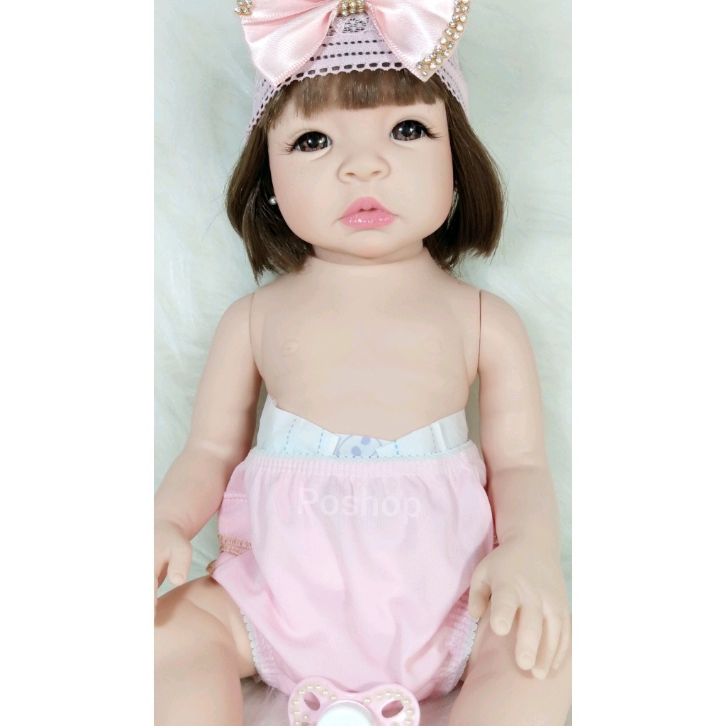 Boneca Bebe Reborn Corpo De Silicone Shopee Brasil