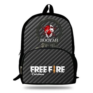 Mochila Free Fire Escolar Viagem Reforçada Notebook Carbon