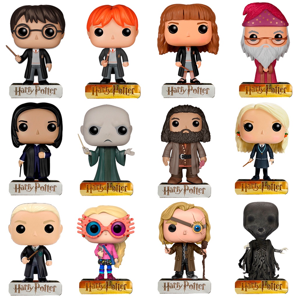 Totem Harry Potter Pop Mdf Adesivado Base em Acrílico Espelhado Boneco Enfeite Decoração 51 ao 100
