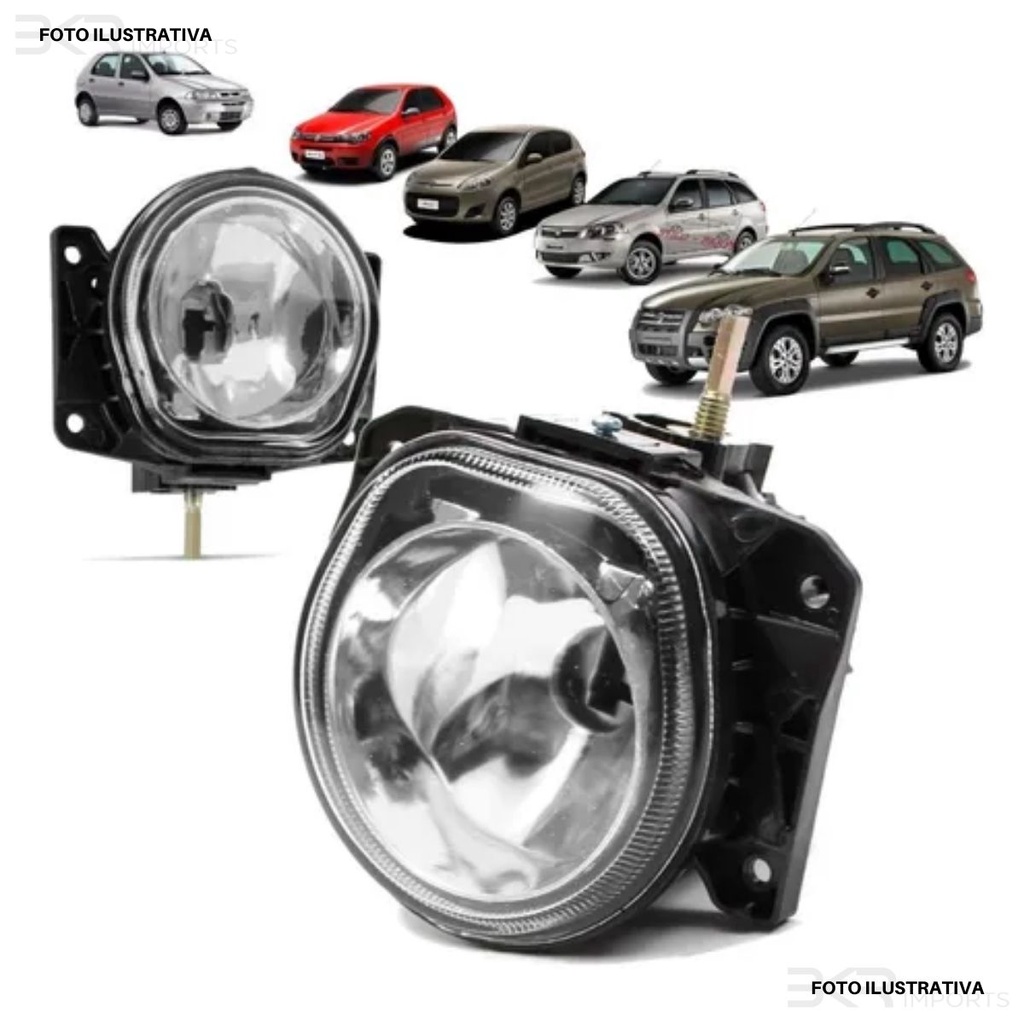 Par Farol Milha Fiat Palio Siena Strada Wekeend G2 G3 G4 G5 2001 A 2018 em Oferta na Shopee