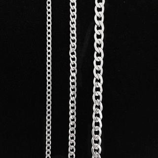 Cordão Masculino 60cm 3MM-5MM Fino Aço Inoxidável Prata 1x1