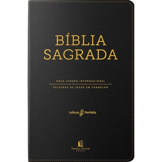 Bíblia Sagrada NVI | Leitura Perfeita | Luxo Preta C/ Índice em Oferta na Shopee