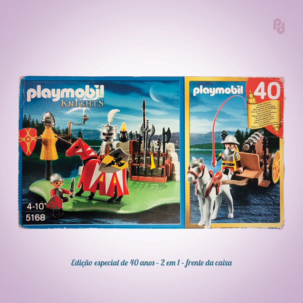 lips Distraction militia PD – Playmobil – Knights / Medieval – cód. 5168 – Especial 40 anos – Usado  | Shopee Brasil