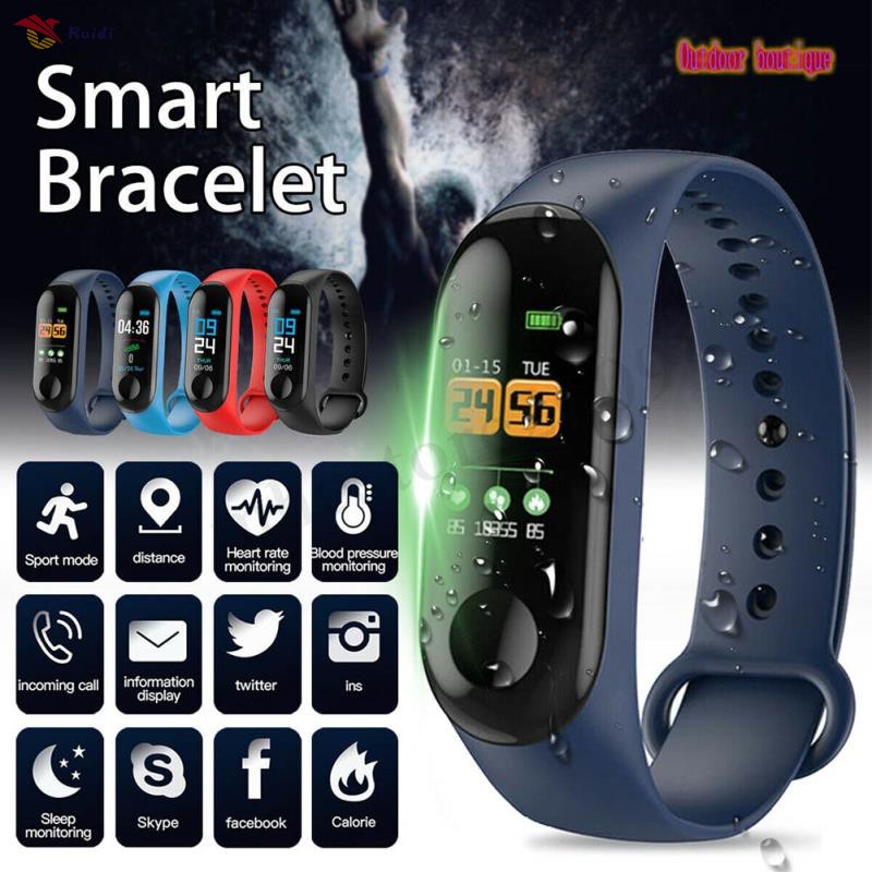 Relógio M3 Bluetooth Smartband Prova Dágua / Relógio Esportivo | M3 Bluetooth Smartband Waterproof Watch / Sports Watch