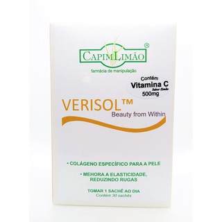 Verisol colágeno 2,5gr + Vit C 500mg+ Zinco 10mg 60 Saches