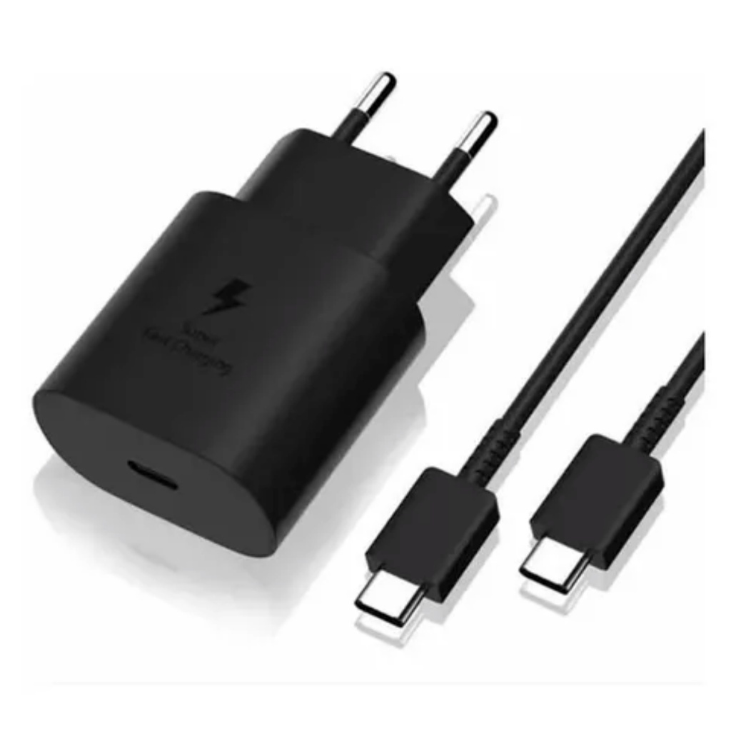 Carregador Turbo 25w Usb-c Para Samsung S20 Fe S21 S22 Plus 24 S23 S22 S21 S20 25w em Oferta na Shopee