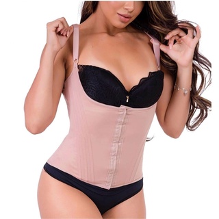 Colete Cinta Com 12 Barbatanas Modeladora E Redutora Abdominal Reduz E Modela Medidas