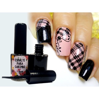 Esmalte Preto Cremoso Apipila 8ml em Oferta na Shopee