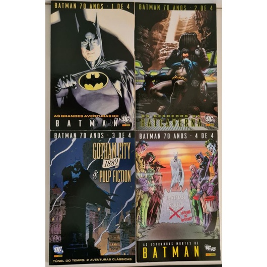 Batman 70 Anos (Editora Panini) n°s 1 ao 4 (completa) | Shopee Brasil