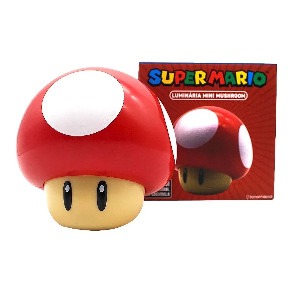 Luminaria Mini Mushroom Super Mario Bros Shopee Brasil