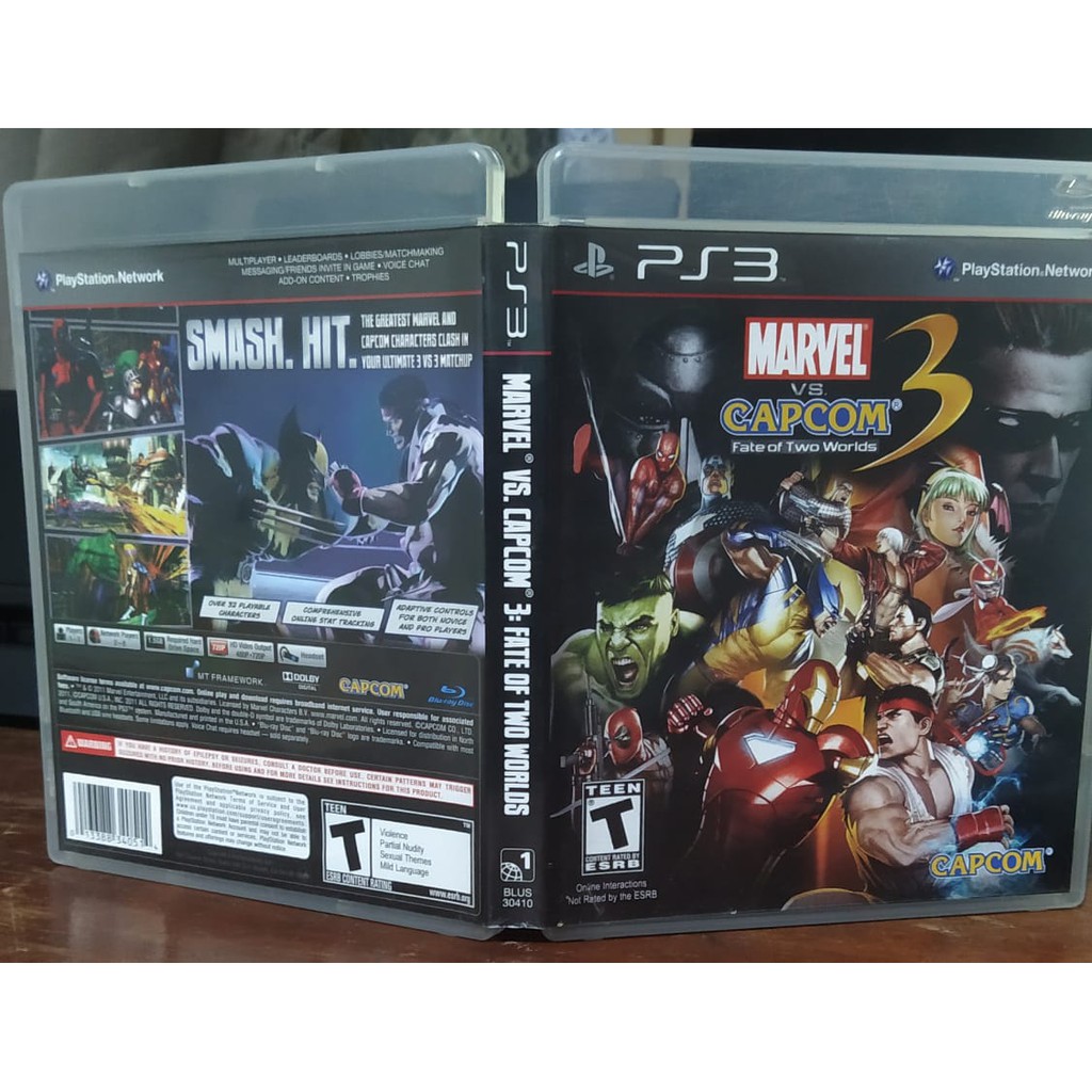 Jogo Ps3 Marvel Vs Capcom 3 Fate Of Two Worlds Físico