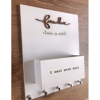 Porta Chaves Suculentas  "Familia", Decoração Ambiente em Oferta na Shopee