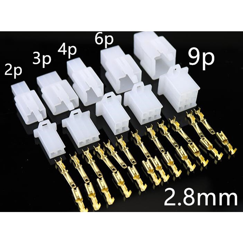 conjuntos-de-2-8mm-2-5-p-3-4-6-9-autom-vel-2-8-fio-conector-macho-e