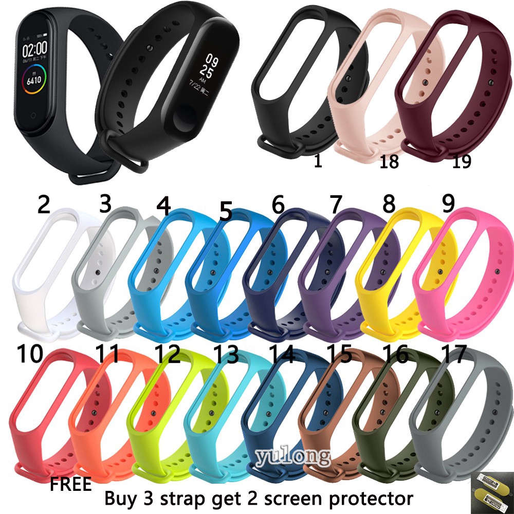 Pulseira De Silicone Com Smart Para Xiaomi Mi Band 3 4 em Oferta na Shopee