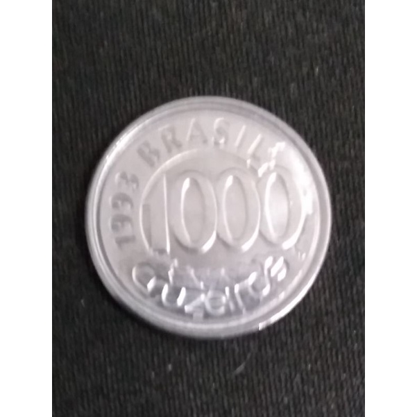 Moeda 1000 Cruzeiros 1993 Peixe Acará