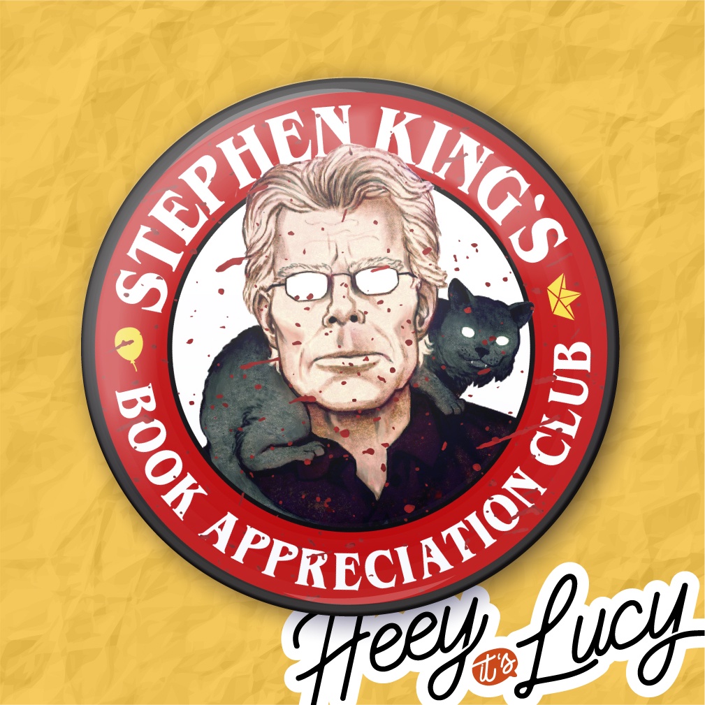 Botton Stephen King "book Appreciation Club" - Broche Alfinete 3,8 ou 4,4 cm em Oferta na Shopee
