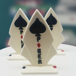 FORMA SIMPLES TROFÉU POKER CÓD.:9536 (F2) EM ACETATO BWB PARA DOCES DE CHOCOLATE E CONFEITARIA (CARTAS, TROFÉUE E TRUCO) em Oferta na Shopee