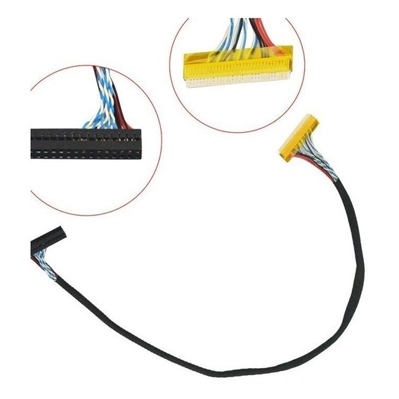 Cabo Lvds 30 pinos 1ch 8bit Para Placa t.v53.03 V53 V56 Ds3663 Skr.03