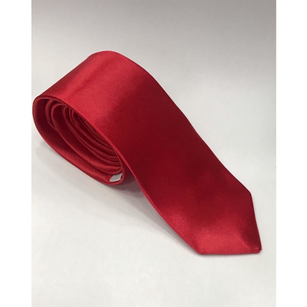 Gravata Slim FIT Vermelha Casamento Festas Congresso em Oferta na Shopee