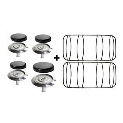 Kit Queimadores + Grelhas Peças Fogão Consul Erva Doce 4 B