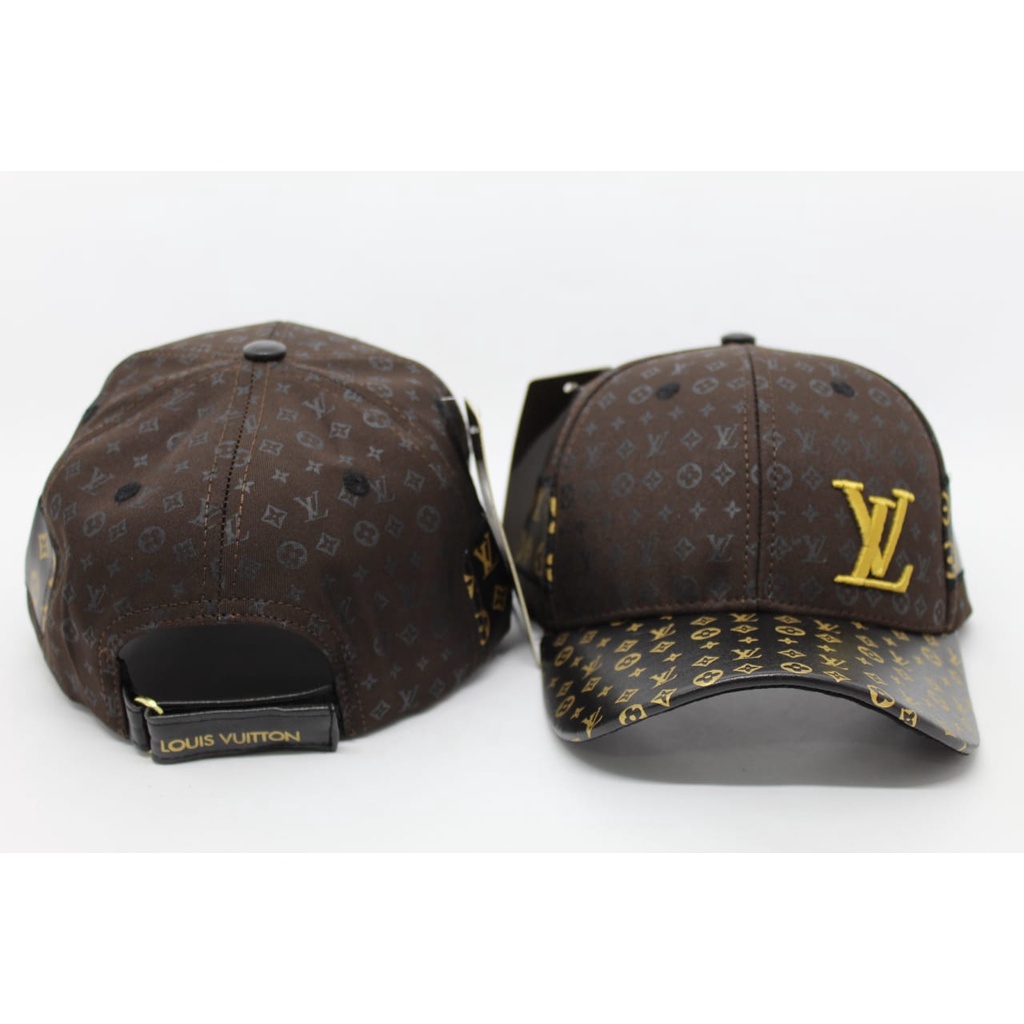 Boné Louis Vuitton Unissex Aba Curva Marrom | Shopee Brasil