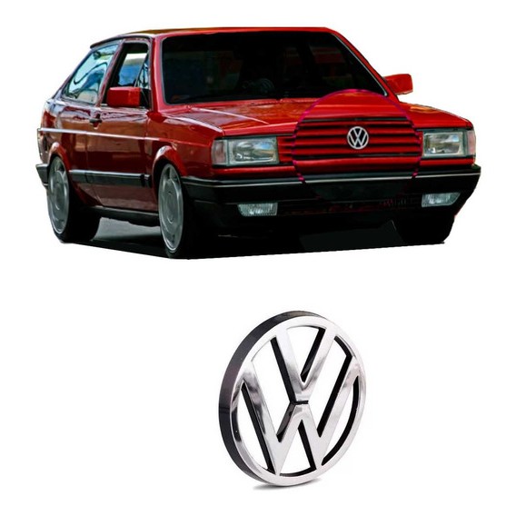 Emblema VW da Grade Gol Parati Brasilia Passat Quadrado Até 90