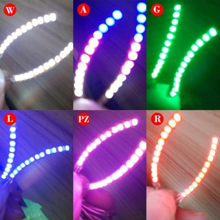 1Pair LED Light Falsos Cílios À Prova D