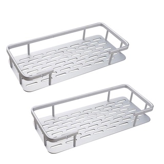 Porta Shampoo Prateleira Duplo Banheiro Parede Chuveiro Aluminio Sabonete