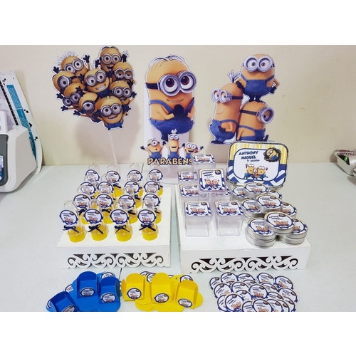 Kit Festa Infantil 200pçs - Minions - Personalizado