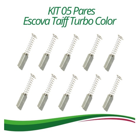 Escovas De Carvão P/secador Cabelo Taiff Turbo Color-05pares