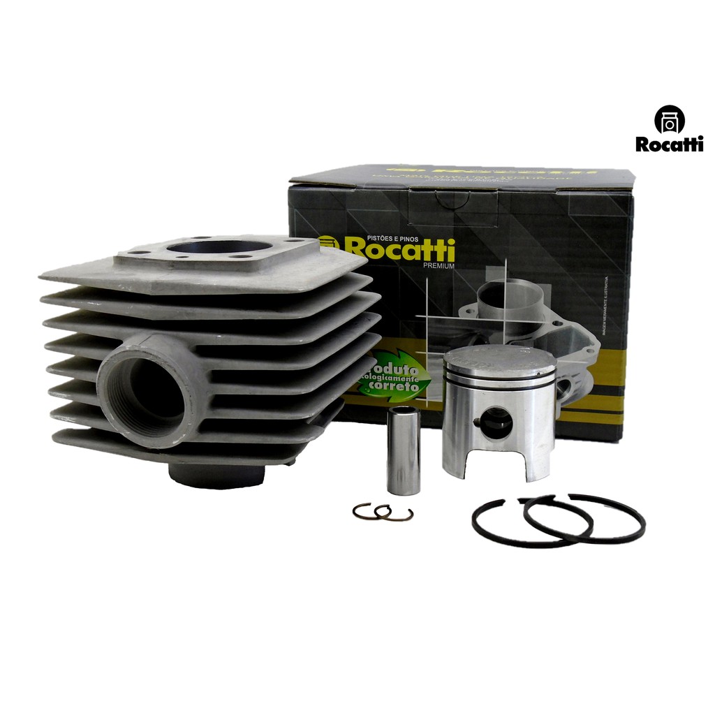 Kit Cilindro Mobilete Bikelete Caloi 75cc - T6 Rocatti