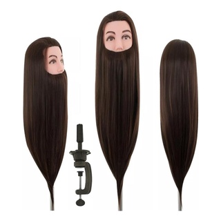 Cabeca De Boneca Masculina Sintetico Barbeiro + Suporte