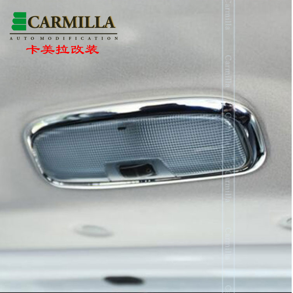 Chrome Caso Da Lâmpada De Leitura De Carro Tampa Luz Interior Do Para Ford Fiesta Ecosport Velho 2013-2017 Auto Acessórios