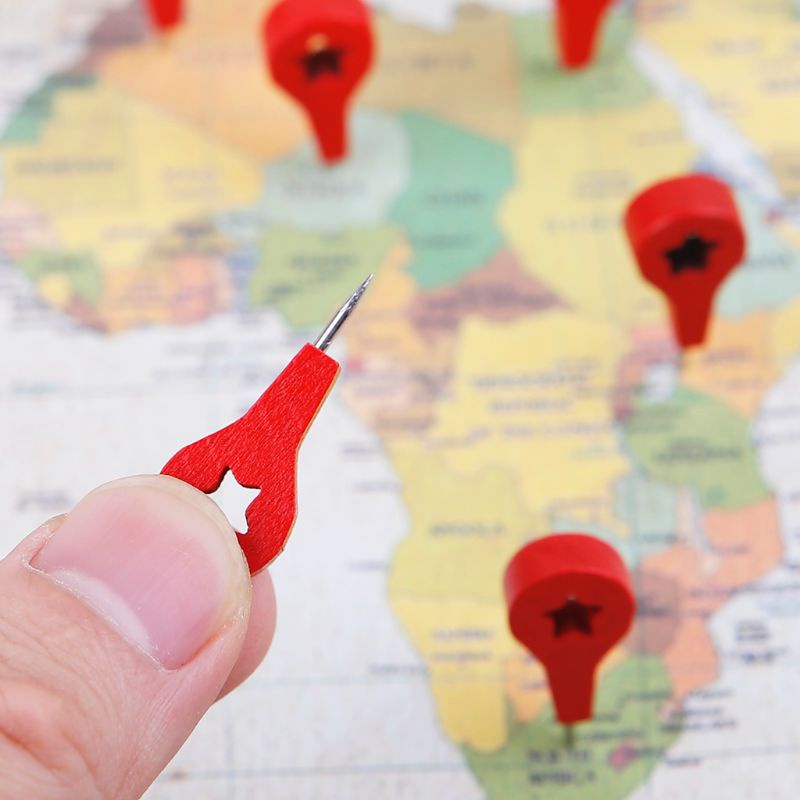 goodxyz 40 Pcs Marcadores Mapa Desenho Pinos Parede Tábua Cortiça Thumbtack Pus