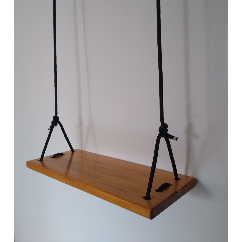 Balanço de Madeira Suspenso Infantil e Adulto para Pendurar no Teto, Varandas Arvores, Pergolado. Lindo para seu Jardim!