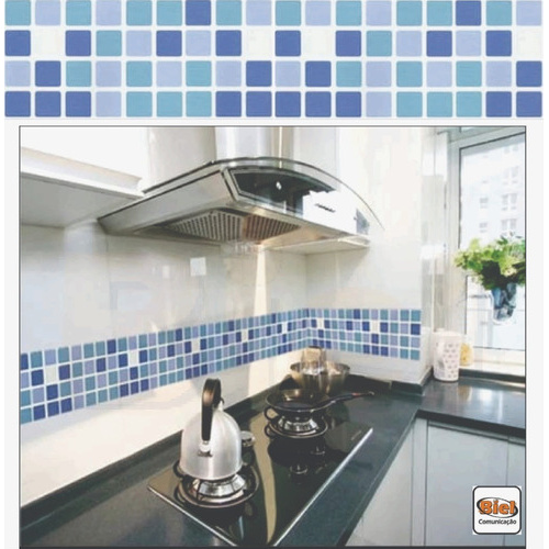 Adesivo Pastilha Decorativa Cozinha Banheiro Lavabo